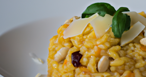 Risotto s houbami a parmezánem.