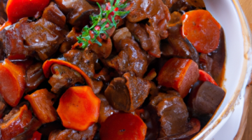 Boeuf bourguignon s červeným vínem