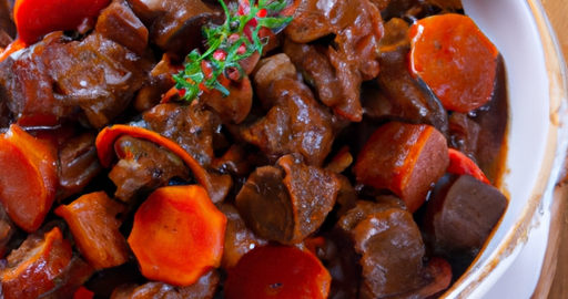 Boeuf bourguignon s červeným vínem