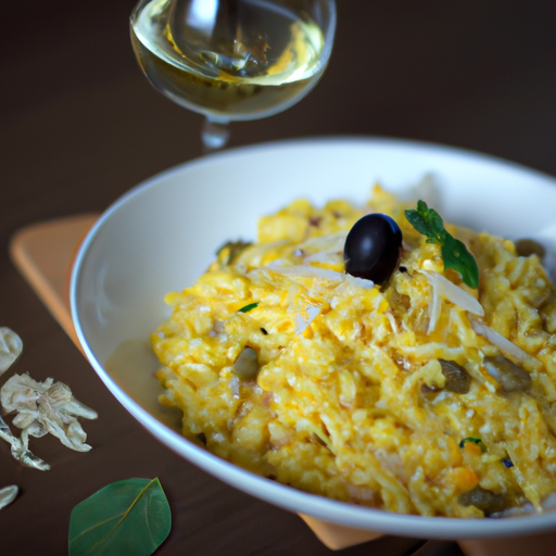 Parmazánový risotto s výrazným hříbkovým aroma.