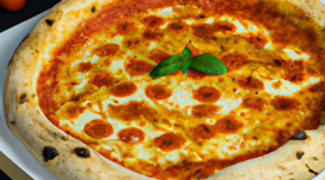 Pizza Margherita s rajčaty a bazalkou