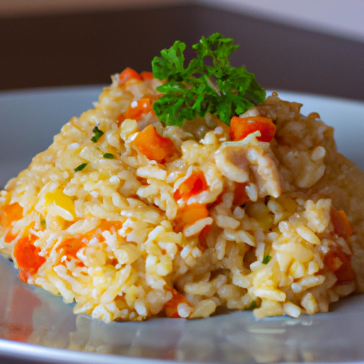 Risotto s hříbky a sýrem.