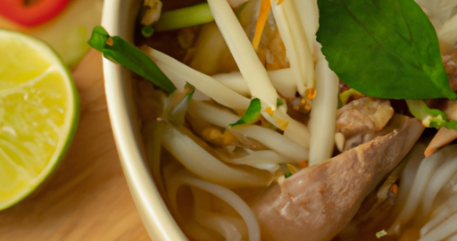 Phở bo – Vietnamská hovězí polévka.