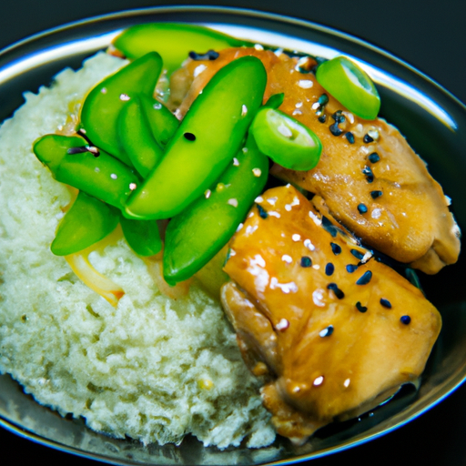 Kuřecí teriyaki s rýží a zeleninou