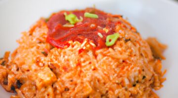 Kimchi fried rice s vajíčkem