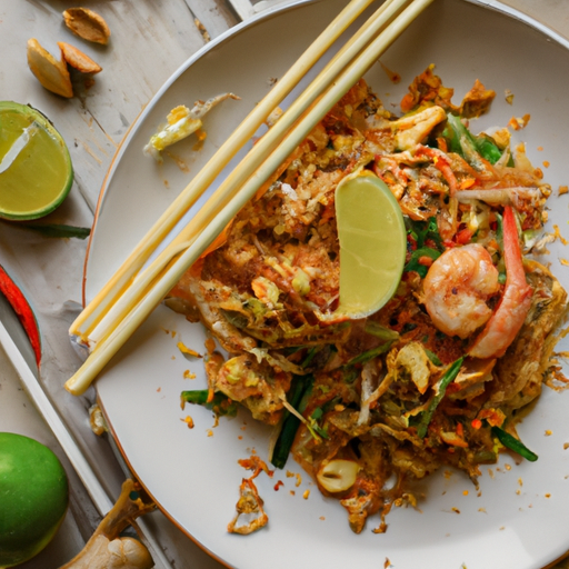 Phad Thai s kuřecím masem