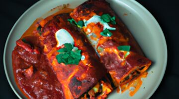 Pikantní kuřecí enchiladas s fazolemi