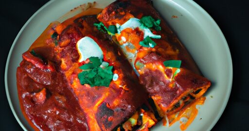 Pikantní kuřecí enchiladas s fazolemi