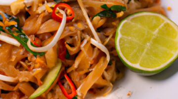 Pad Thai se sleďem.