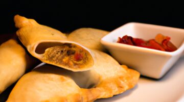 Kuřecí empanadas s pikantní omáčkou