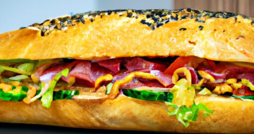 Bůh banh mi plněný kuřecím masem