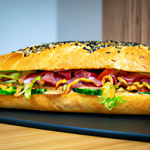 Bůh banh mi plněný kuřecím masem