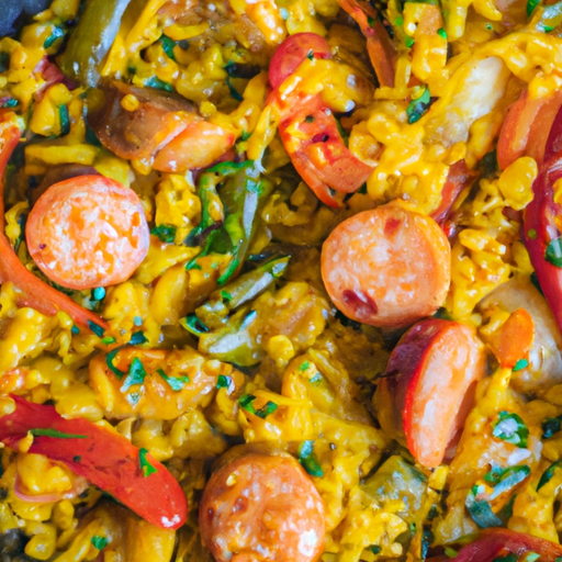 Argentinská masová paella so chorizem