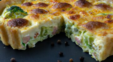 Brokolicový quiche s ricottou