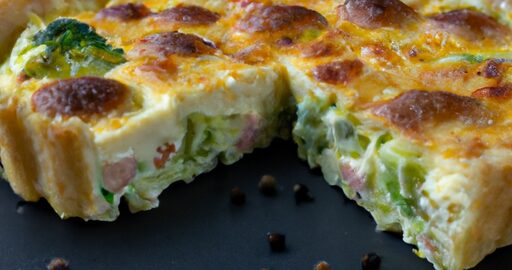 Brokolicový quiche s ricottou