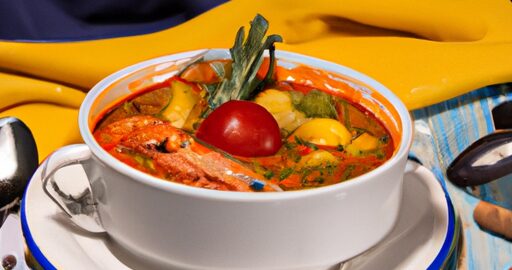 Bouillabaisse s česnekovými krutony