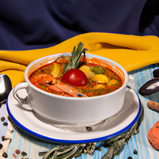 Bouillabaisse s česnekovými krutony