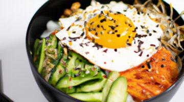 Bibimbap – korejská směs rýže a zeleniny