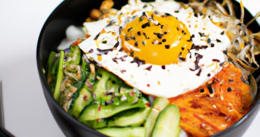 Bibimbap – korejská směs rýže a zeleniny