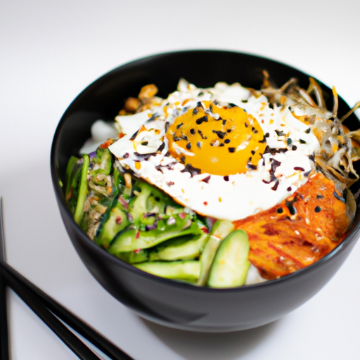 Bibimbap – korejská směs rýže a zeleniny