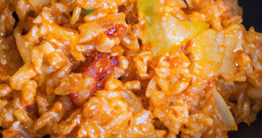 Kimchi fried rice s hovězím