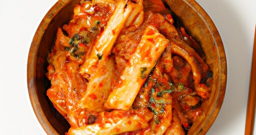 Korejská kimchi polévka s hovězím.