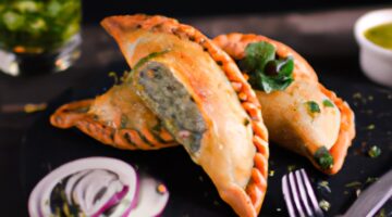 Rybí empanadas s chimichurri dipem