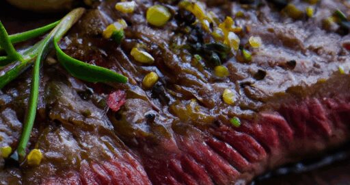 Argentinský steak s chimichurri sosou.