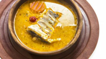 Tradiční brazilský rybí vývar Moqueca
