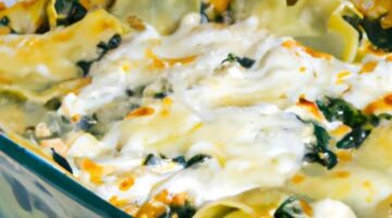 Lasagne s mozzarellou a špenátem