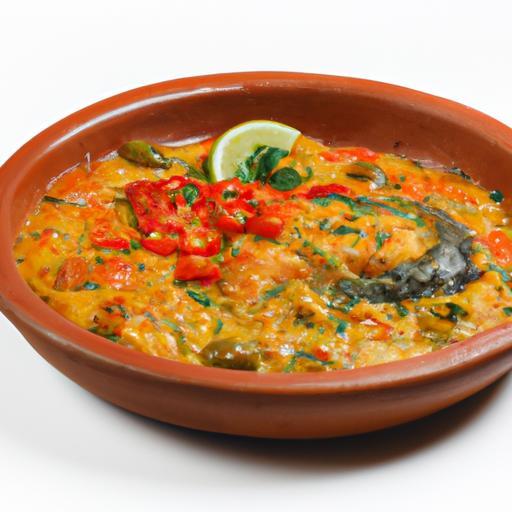Tradiční brazilský rybí guláš Moqueca
