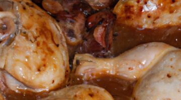 Kuře s víno Coq au Vin