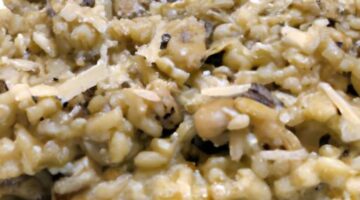 Risotto s hřiby a parmezánem