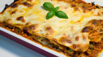 Lasagne alla Bolognese s bazalkou