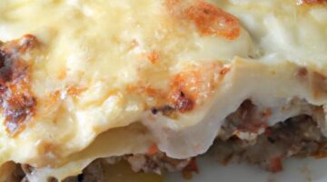 Lasagne s hovězím a mozzarellou
