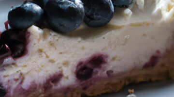 Americký cheesecake s borůvkami