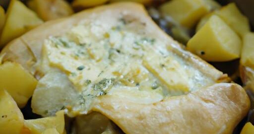 Pečený křenový karbanátek s bramborem