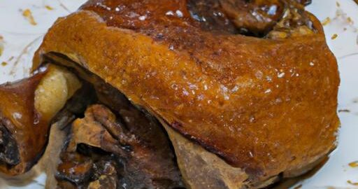 Staročeské pečené kachní stehno