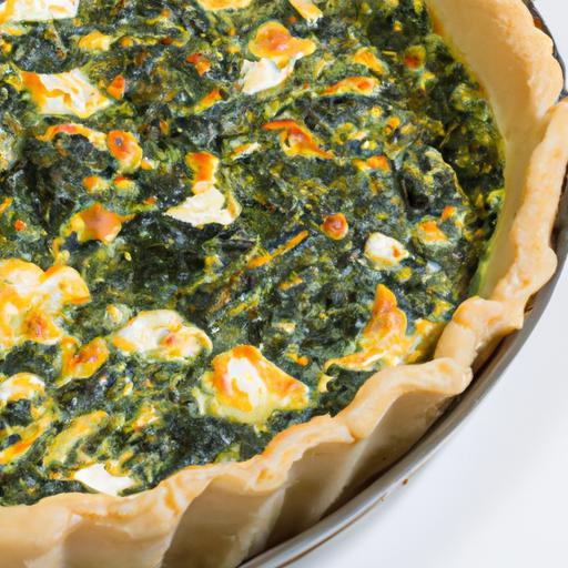 Špenátový quiche s fetou