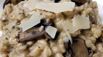 Houbový risotto s parmezánem