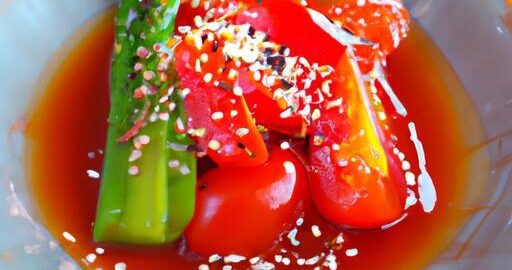 Japonský salát s chřestem