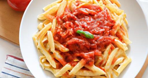 Těstoviny s rajskou omáčkou