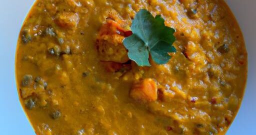 Dýňový curry s červenou čočkou