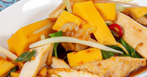 Thajský kuřecí salát s mango