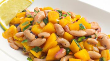 Brazilský bobový salát s mango