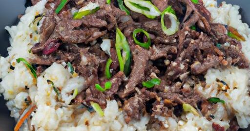 Korejský bulgogi s rýží