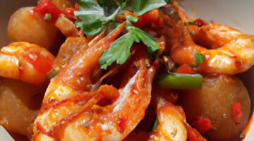 Pikantní krevetový bobó s maniokem