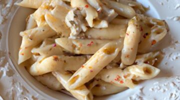 Penne alla vodka s kuřetem