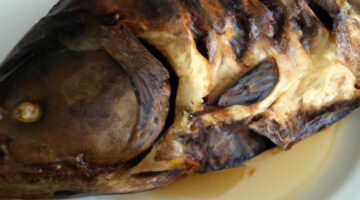 Pečený kapr s medovou glazurou