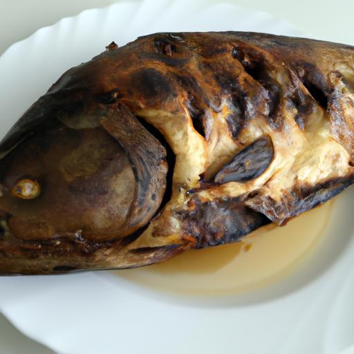 Pečený kapr s medovou glazurou